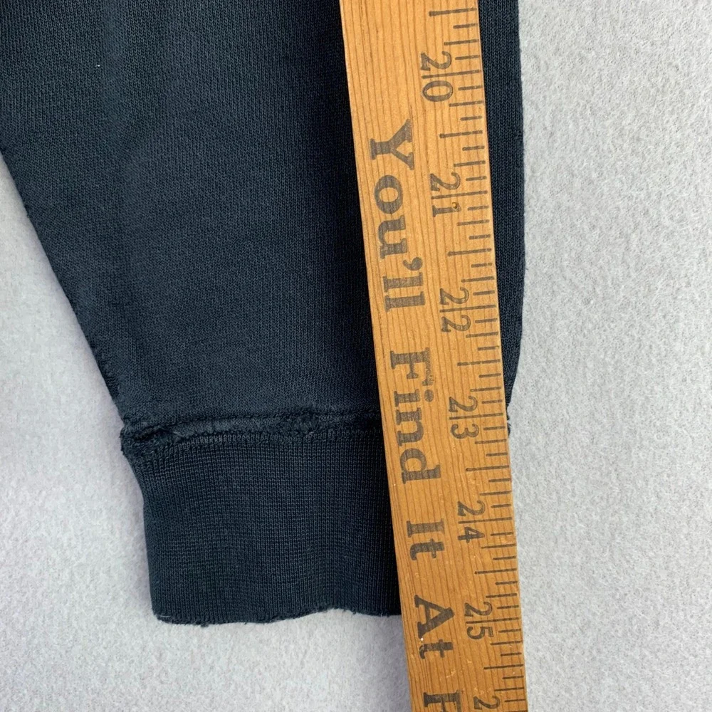 Nike Sportswear Club Fleece Hoodie Men Medium Black Faded Retro Logo Distressed